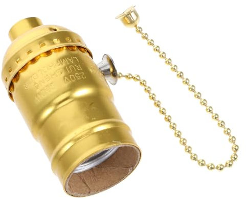 VILLCASE Base Lampada Vite Con Catenella Estendibile Permpade Da Tavolo Lampade Per Interni Illuminazione Decorazioni Per Casa