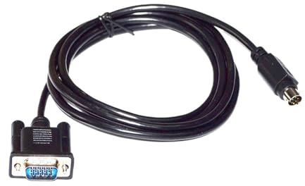 RGKYFUKL Cavo VGA 15 Pin Maschio A Mini DIN 8 Pin TV Box A Scheda Grafica Computer Cavo VGA A 8 Pin(2 Metre)
