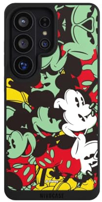 Handyhülle für Samsung Galaxy S26 Ultra Hülle kompatibel mit MagSafe Silikon Case Schwarz Mickey Mouse Disney Offizielles Lizenzprodukt