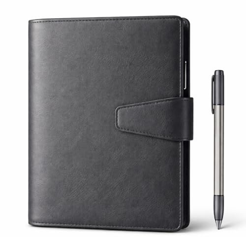 Taccuino Digitale con Penna Intelligente Bluetooth 5.0 | Block Notes Digitale Riutilizzabile, Agenda Elettronica Portatile con IA, Cloud e USB-C | Pelle PU Aicard Smart Agenda AI Edition