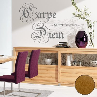 Klebesüchtig A275 Wandtattoo Carpe Diem 88cm x 60cm Kupfer Dekoration - Bad - Wohnzimmer - Aufkleber - Wandsticker