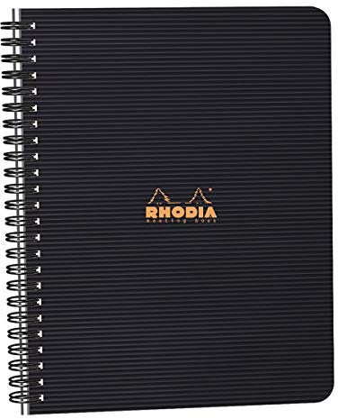 Rhodia 119941C Meetingbook Notizbuch A5 80 Blatt liniert 5 Register Schwarz