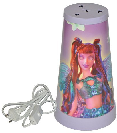 alles-meine.de GmbH Tischlampe Tinkerbell Fairies - 26 cm hoch magische Lampe Stehlampe Tischleuchte Kinder Kinderzimmer - Fairy Fee lila Feen