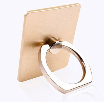 Hivel Universal Ring Holder 360 Grados Rotaria Metal Anillos Grip Movil Soporte Hebilla de Soporte para Todos los Telefonos Moviles,iPhones y Tablets y iPads - Oro