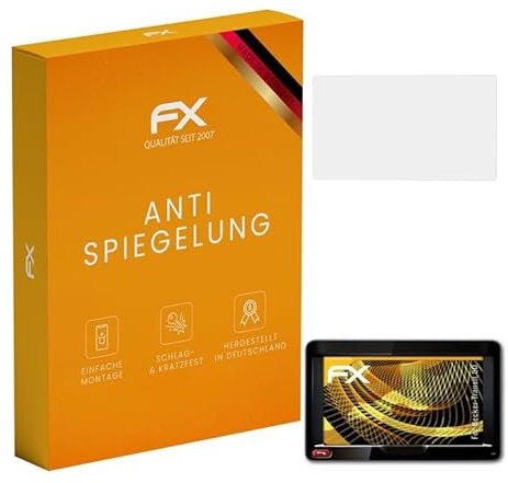 atFoliX Panzerfolie kompatibel mit Becker Transit 50 Schutzfolie, entspiegelnde und stoßdämpfende FX Folie (3X)