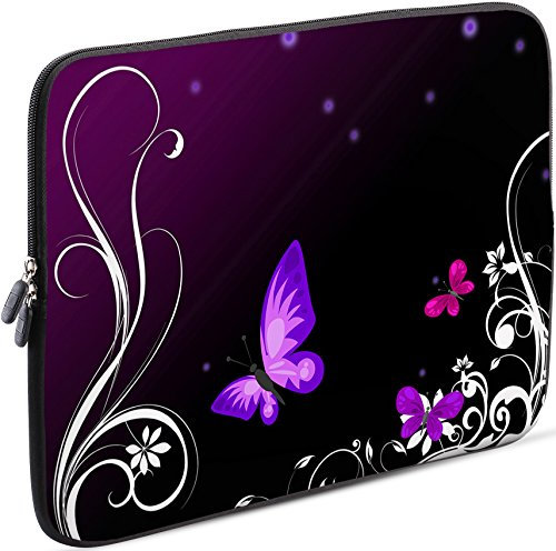 Sidorenko 11-11,6 Zoll Laptop Hülle - Laptoptasche kompatibel für MacBook/Chromebook aus Neopren, Violett, 42 Designs zur Auswahl