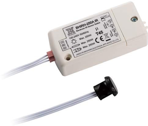 Capteur Infrarouge Switch- HoneyFly BHIRH-250A 100-240V détecteur de Mouvement Switch Interrupteur de lumière 5-10cm en Dehors du Cabinet Un Mouvement de la Main Max.70W pour Les LED