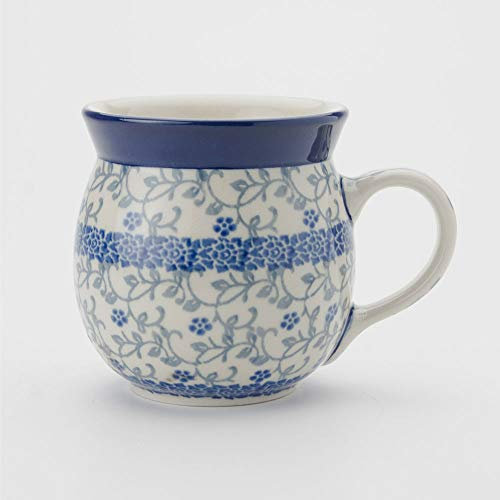 Arty Farty Polish Pottery 210ml Lady Mug - Forget-Me-Not