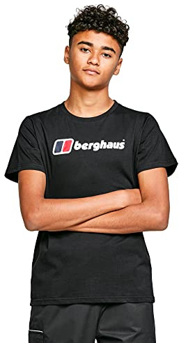 Berghaus Kids' Logo T-Shirt with Short Sleeves, Kids T-Shirt with a Lightweight Active Fit, Kids' Hiking & Outdoor Recreation Clothing