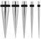 PiercingDoc Dehnstab für Tunnel 2er Set Chirurgenstahl Taper Silber 5mm