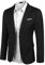 COOFANDY Mens Floral Tuxedo Jacket Paisley Shawl Lapel Suit Blazer Jacket for Dinner,Prom,Wedding, Black, Large