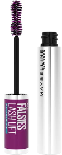 Maybelline The Falsies Lash Lift Waterproof Mascara Volumizing, Lengthening, Lifting, Curling, Multiplying, Eye Makeup, Very Black, 1 Count