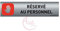 Plaque de porte aluminium brossé imprimé -Dimensions 200 x 50 mm - Double face adhésif au dos - Impression UV directement sur l'aluminium (Pas de contre collage) (réservé personnel 2)