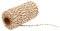 MoreChioce 100 Meter Bastelschnur 2 mm Drehkordel Baumwolle Bakers Twine Makramee Kordelschnur Garten Kordel Baumwollschnur DIY Bastelgarn Dekoration Handwerk Schnur,Braun + Weiß