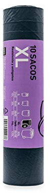 EL CARMEN Recycled Non-Drip Community Garbage Bag 75 x 90 cm | 10 Units/Roll