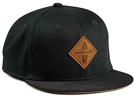 Soulbuddy Kinder Cap – Unisex Kinderkappe – Schirmmütze für Jungen & Mädchen – Trendiger Sonnenhut für Outdoor & Freizeit Schwarz – Größe M