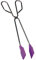 Tenacilla inox con punta de silicona de 30 cm. Tenaza de acero inoxidable. Pinzas para parrilla punta de silicona.