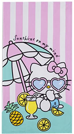 Northwest Strandtuch, 76,2 x 152,4 cm, Hello Kitty Regenschirm Drink