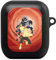 Hülle mit Karabiner kompatibel mit Apple AirPods (1. Generation) Case schwarz Schutzhülle mit Schlüsselanhänger Naruto Shippuden Sasuke Sakura