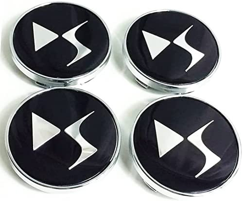 XCXBCUJ Nabenkappen Radnabendeckel Compatible für Citroen Xsara C3 C4 C5 C6 DS DS3 DS4 DS5 DS6 Aircross Picasso, Felgendeckel ABS Radkappen Felgenkappen Wheel Caps Radnabenkappen, Zierdeckel