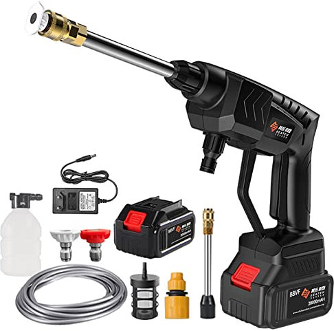 Pressure Washer,Portable and Lightweight Multitool Cleaner Set,20000Mah High-Capacity & Long Battery Life, 21V Power Cordless Machine for Car, House & Garden