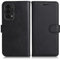 DENDICO Coque pour Oppo Reno 6 Pro 5G, PU en Cuir Coque Portefeuille Étui Housse, Design Classique TPU Coque pour Oppo Reno 6 Pro 5G, Noir