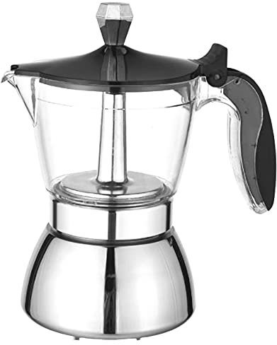 Banger Pot à Moka, Machine à sur la CuisinièRe de 4 Tasses - Machine à Percolateur à Café Cubaine Premium Moka CafetièRe à Italienne