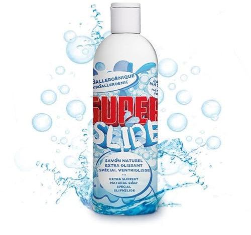 Super Slide® Naturseife Extra Rutschig 1L | Special Wasserrutschmatte | Naturseife | Hypoallergen | Extra Rutschig | Wasserspiel im Freien | 100% Spaß | OriginalCup®