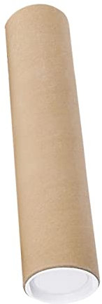 50 cm lange Versandrolle aus Karton mit Kappen für Gemälde Dokumentenversand