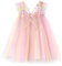Miipat Vestito per Bambina Tulle Senza Maniche Farfalla Abito Bambino Ragazze Principessa Abiti Ragazze la Festa di Compleanno Vestiti Rainbow 130 5-6 Anni