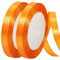 Satinband Orange 10mm Breit Geschenkband Satin,44m Satinbänder Orange Dick Schleifenband Dekoband Seidenband Geschenkverpackung Stoffband Geschenkbänder für Dekorieren Basteln Kleid Hochzeit