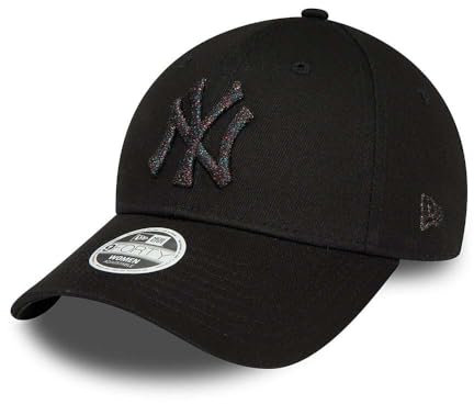 New Era 9Forty Damen Cap - METALLIC New York Yankees schwarz