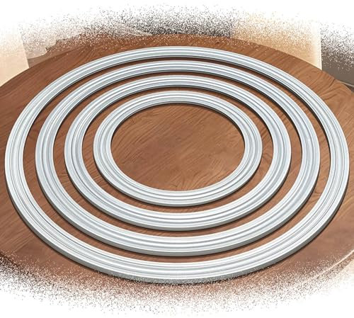 HCZION Drehteller Lager Aluminium Schwenkplatte Tischplatte Servieren Drehlager Hardware-Drehtellerlager 360 ° Drehlager Für Glasspinner (Size : 100cm/40inch)