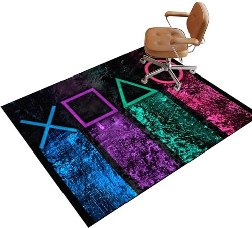 Hard Floor Protector Mat for Office Chair, Gaming Chair Mat for Carpeted Floor, Office Chair Mat for Hardwood Floor, Non-slip Desk Chair Mats, Computer Chair Rug for Home Office 70 x 100 cm
