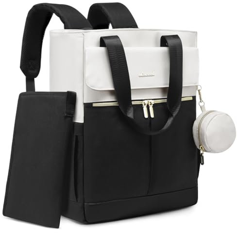 kumini Wickelrucksack LOVE2024, Wickeltasche, Rucksack für Damen, Mamatasche, Babytasche, Mamarucksack, Babyrucksack, multifunktional, diaper bag, schwarz beige