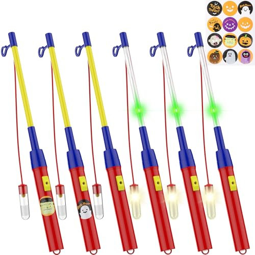 Simpeak 6 STÜCK Laternenstab Electric 30cm für St Martin, Elektronischer Lantern Rods Stab mit LED, Elektronischer Lampe für Halloween Kostüme Party Kostümpartys Martinsumzüge Laternenumzüge