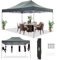 COBIZI Pavillon 3x4,5 wasserdicht stabil Winterfest 3.0, Faltpavillon 3x4,5 Gartenpavillon UV Schutz Keine Seitenwande Festival Pavillon, Grau