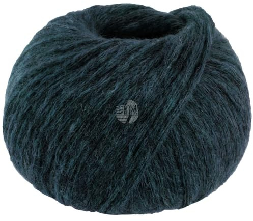 LANA GROSSA Spuma | Zartes Schlauchgarn mit hohem Naturfaseranteil | Handstrickgarn aus 80% Schurwolle (Merino Fein) & 20% Polyamid | 50g Wolle zum Stricken & Häkeln | 110m Garn FB17