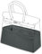 DGAZ Handtasche Tasche Organizer, Seide Innentasche für Birkin 20/25/30/35/40/45/50, Seidige Berührung Taschenorganizer Shaper Einsatz (Grismeyer, BK30)