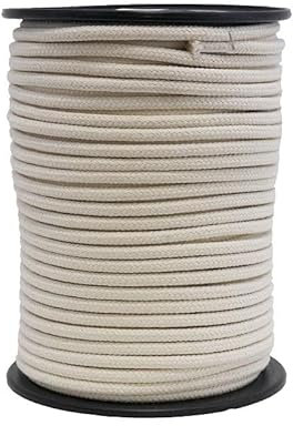 Corda di cotone 2 – 25 mm intrecciata, 100 m, in cotone naturale, per macramè, filo decorativo colorato, in cotone macrame (20 mm)