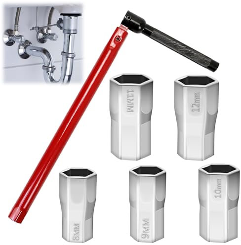 Chiave Rubinetto Lavello, Chiave per Rubinetto Sottolavello, Chiave per Dadi Rubinetti, Utensile per L'installazione dei Rubinetti 8-13 MM