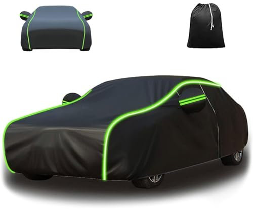 Autoabdeckung für 𝖲𝖾𝖺𝗍 Ibiza Auto Abdeckplane Vollgarage Outdoor Auto Abdeckplane Autoabdeckung Winter Wasserdicht Regen Sonne Staub UV Schutz