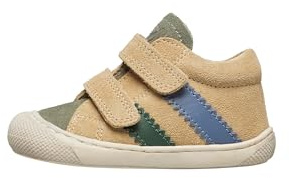 Naturino Lauflernschuhe aus Leder und Veloursleder, Beige-azurblau 23