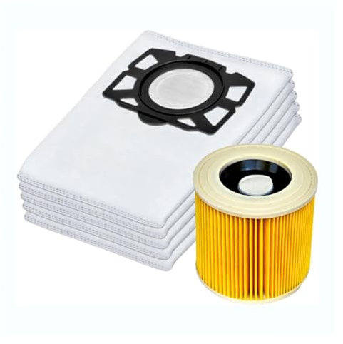 FMCUVBFR Bolsas De Repuesto For Aspiradora Karcher, Compatibles con KFI 357, KFI357, KA 40, 2.863-314.0WD2 Plus, WD3