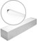 NE2 PURE NOMASTYL Moulure de plafond - 10 pièces (20 m) - 60 x 60 x 2000 mm - NOËL & MARQUET - une marque de NMC - Polystyrène