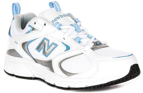 New Balance ML408B Herren 408V1 Athletic C-Cap Zwischensohle Sneaker, weiß / blau, 40.5 EU