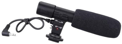 DIYEAH Professional Interview Recording Microphone for Dslr Camera and Phone Mic External Video Recording Mic for Camera Mounted Use