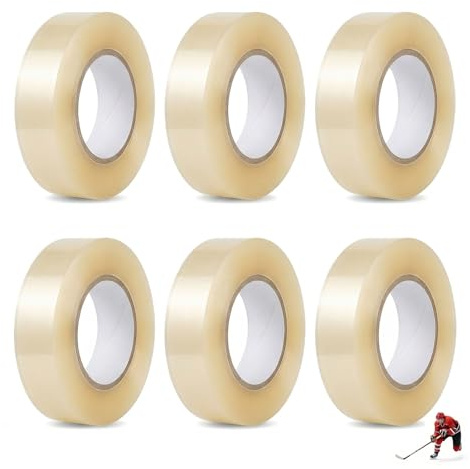 Abstru 6er Pack klares Hockey Tape, rutschfest & Extrem Abriebfest, Hockeyschläger Tape