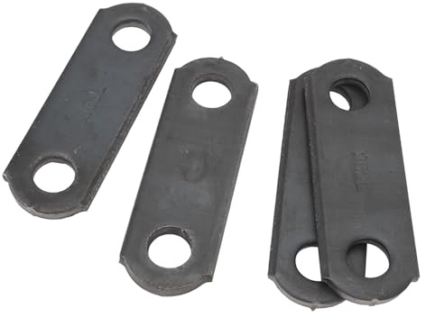 Vvikizy Sangles de Manille à Ressort à Lames de Remorque, en Acier Robuste, Ressorts à Double œil pour Suspension de Remorque, 4 Pièces pour Manilles D'essieu de