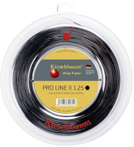Kirschbaum Pro Line No. Ii 200M Schwarz Tennis Saitenrolle 200m Monofil Schwarz 1,30